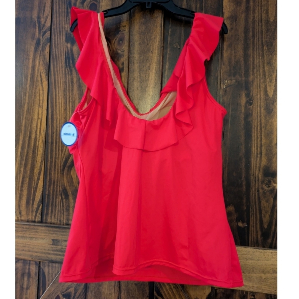 NWT Swimsuits For All Ruffled Tankini - Picture 2 of 7